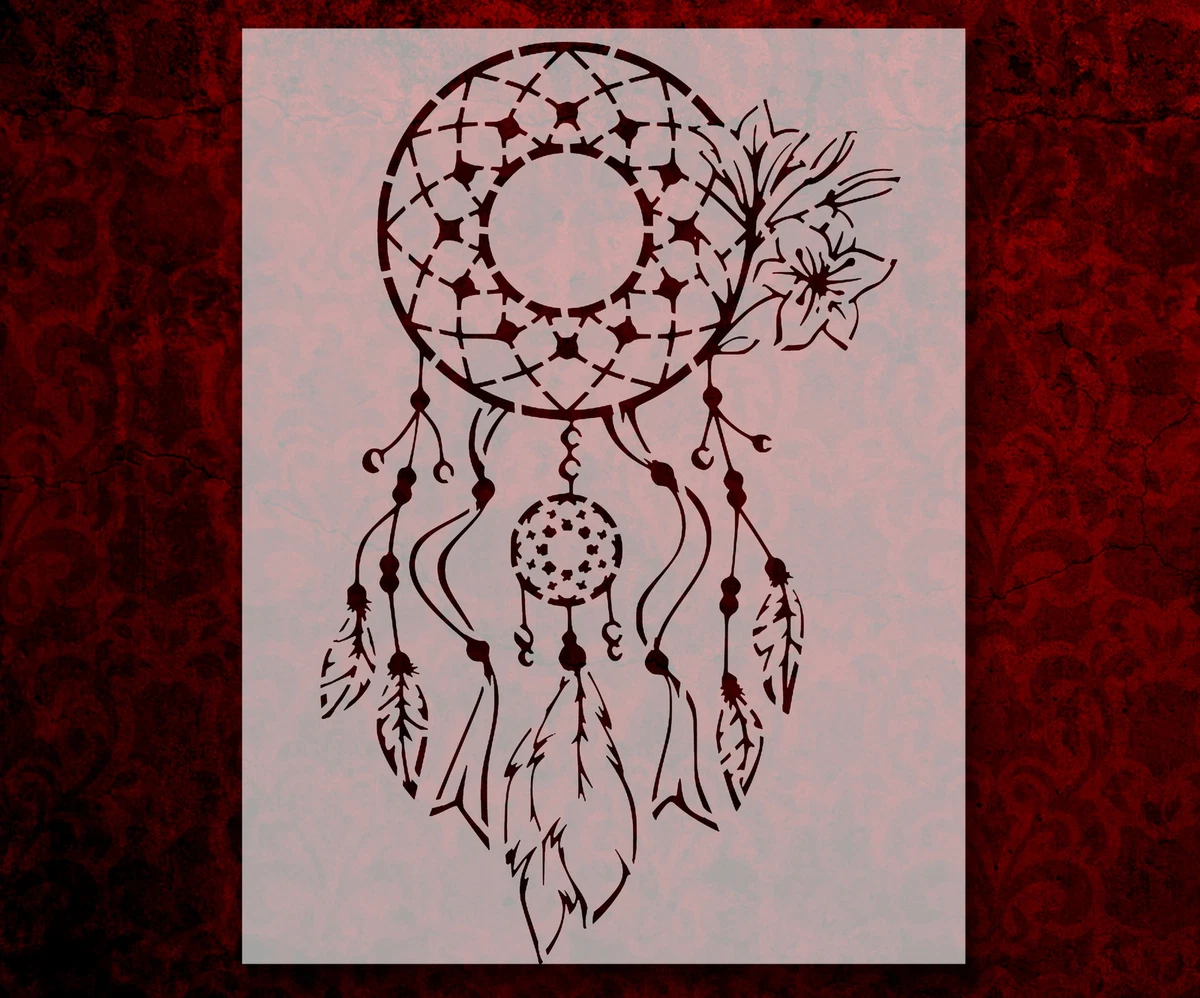 Easy Dreamcatcher Stencil