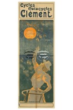 VéLO/CYCLES CLéMENT - POSTER HQ 40x60cm d'une AFFICHE VINTAGE