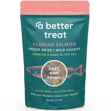 Freeze Dried Salmon Dog Treats - High Protein, Grain Free, Gluten Free, USA Made