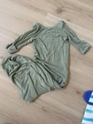 Caden Lane 0-3 Month Bamboo Baby Knot Gown Green — photo 3