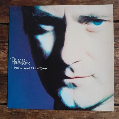phil collins, I wish it would rain down, 7'' vinyl P/S, paper labels, EX+/EX