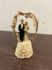 Vintage 1947 Plaster Wedding Cake Topper, Coast Novelty
