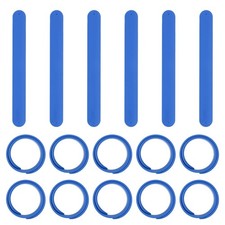 Slap Bracelets, 16 Pcs Silicone Wristband Snap Bracelet for Party Gifts, Blue