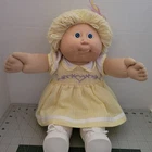 Vintage Cabbage Patch Kids 1978 1982  Blonde Hair Blue Eyes Dimples Tongue  READ