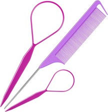 Hair Loop Tool Set with French Braid Tool Loop Rat Tail b