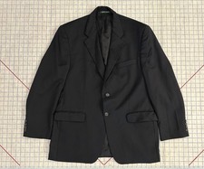 VTG Polo Club Ralph Lauren Blazer 42R Black Wool Made In Canada LRL EUC
