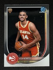 2025-26 Bowman Chrome Asa Newell BCV-23 Rookie RC Atlanta Hawks