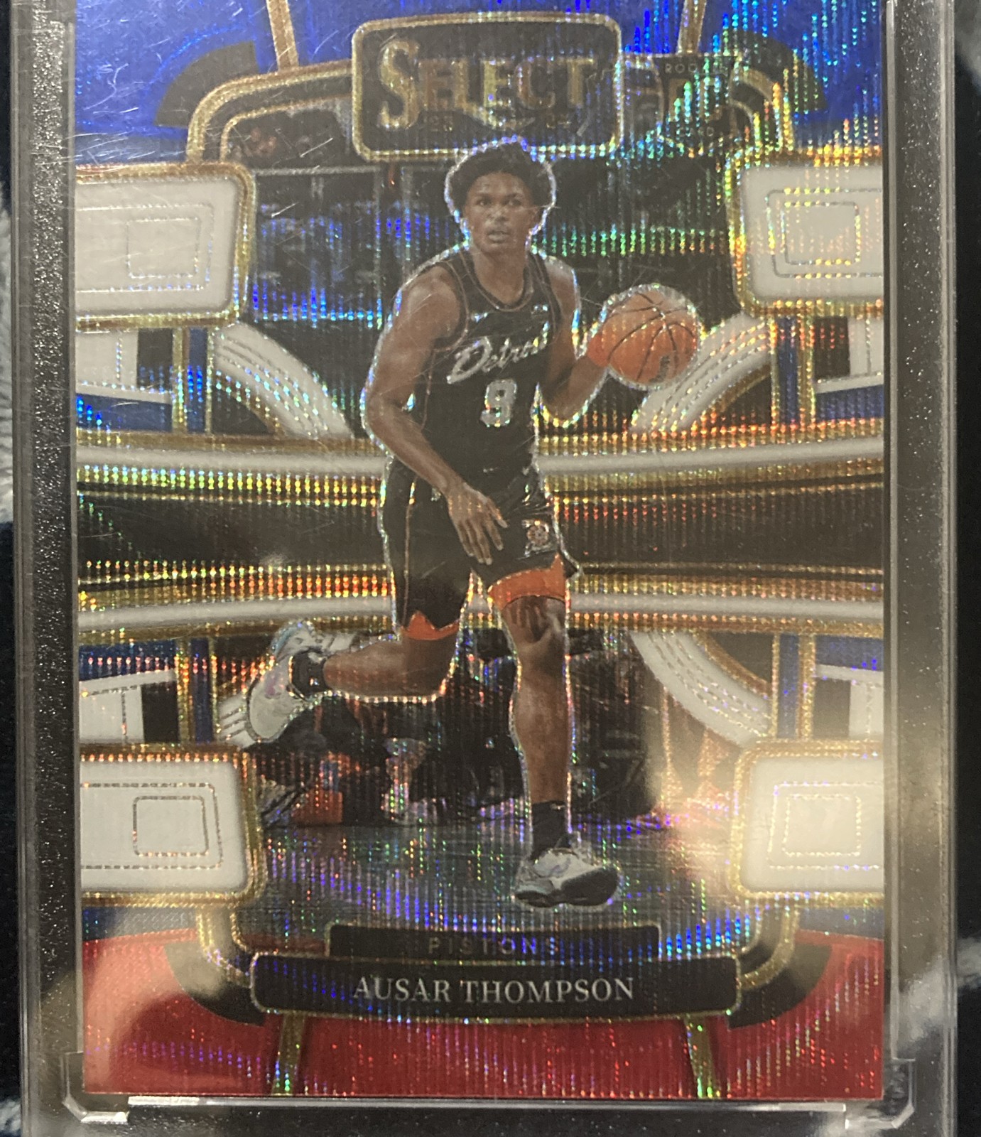 2023-24 Panini Select - Concourse Ausar Thompson #95 Tri-Color Prizm (RC)