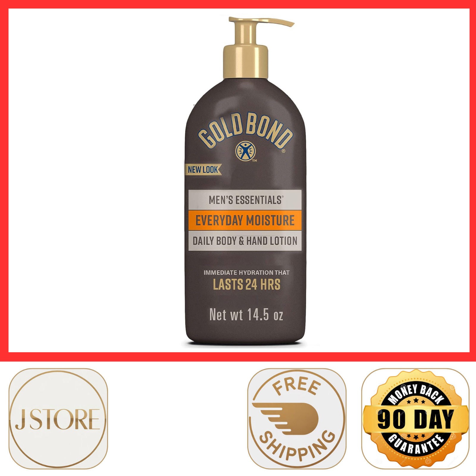 Ultimate Men's Essentials Hydrating Lotion, 14.5 oz., Everyday Moisture for Dry
