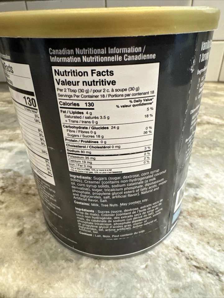 Mezcla de bebida frappe crema de vainilla Pampered Chef nueva  Foto 2 de 3