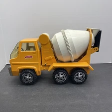 1973-75  Tonka Orange Cement Mixer Concrete Pressed Steel Truck (1756)
