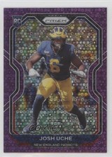 2020 Panini Prizm Rookie No Huddle Purple Prizm 24/35 Josh Uche #369 rf2