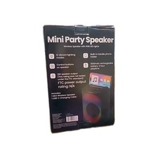 Speaker Wireless Bluetooth RGB LED Lights 1500mAh 5W USB Rechargeable