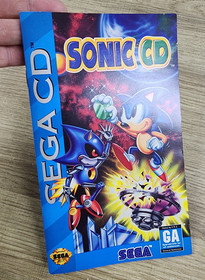 USED AUTHENTIC MANUAL ONLY - NO GAME INCLUDED -) SONIC CD (- SEGA CD