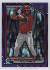 2024 Bowman Chrome Prospects Purple RayWave Refractor 180/250 Alberto Rios 0lm