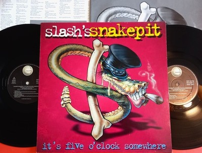 Slash's Snakepit - It's Five O'Clock Somewhere 2xLP 1995 1st Geffen GEF 24730