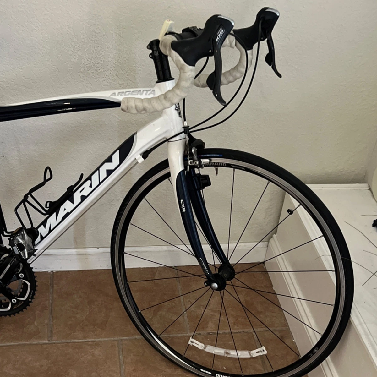 Marin Argenta Road Bike Aluminum 700C 46.5/52cm White Blue Drop