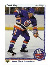 DEREK KING 1990-91 UPPER DECK CARD NEAR MINT CONDITION