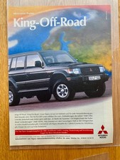 Pubblicità Mitsubishi Pajero 2800 Turbo Diesel King Off-Road 1996 Vintage Pubblicità