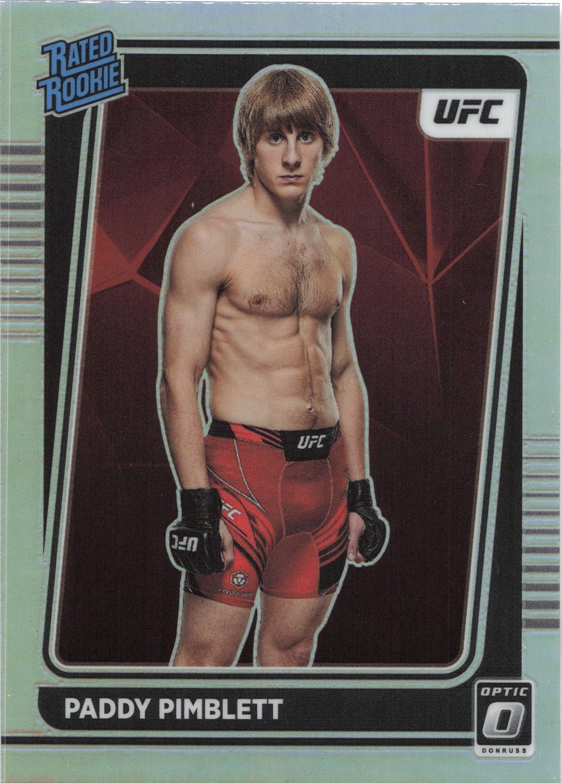2022 Donruss Optic UFC #103 Paddy Pimblett Holo Rated Rookie