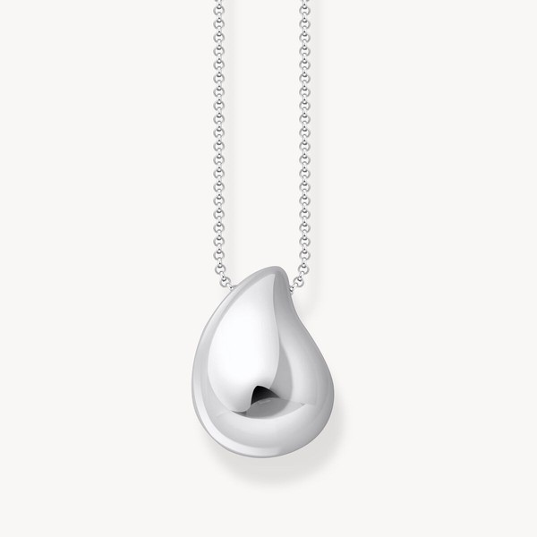 Thomas Sabo Kette AnhäNger Tropfen 925 Sterlingsilber KE2281-001-21 LäNge 50 Cm-image