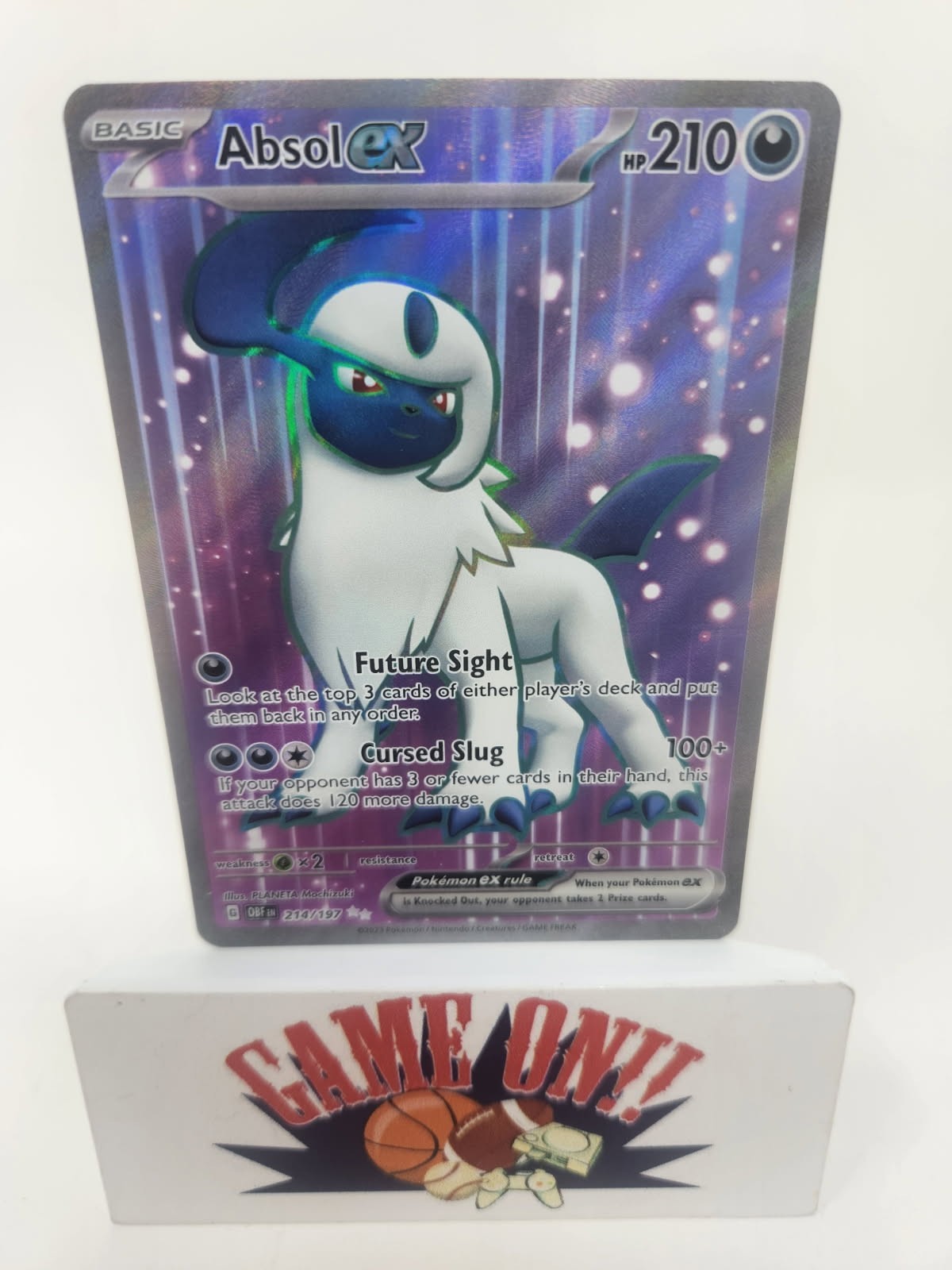 Absol ex 214/197 SV03: Obsidian Flames Ultra Rare Pokemon Card BUF