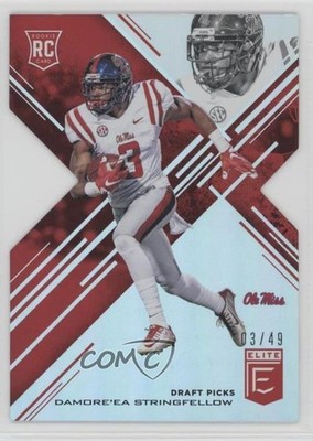 2017 Panini Elite Draft Picks 3/49 Damore'ea Stringfellow #189 Rookie RC 0t2