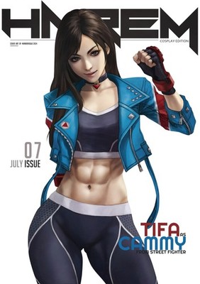 Final Fantasy 7 Tifa Lockhart full artwork waifu anime print #361