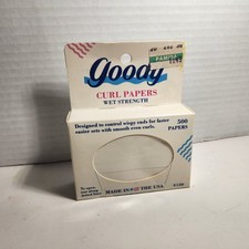 1989 Goody Wet Strength Curl Papers 500 Papers vintage 130