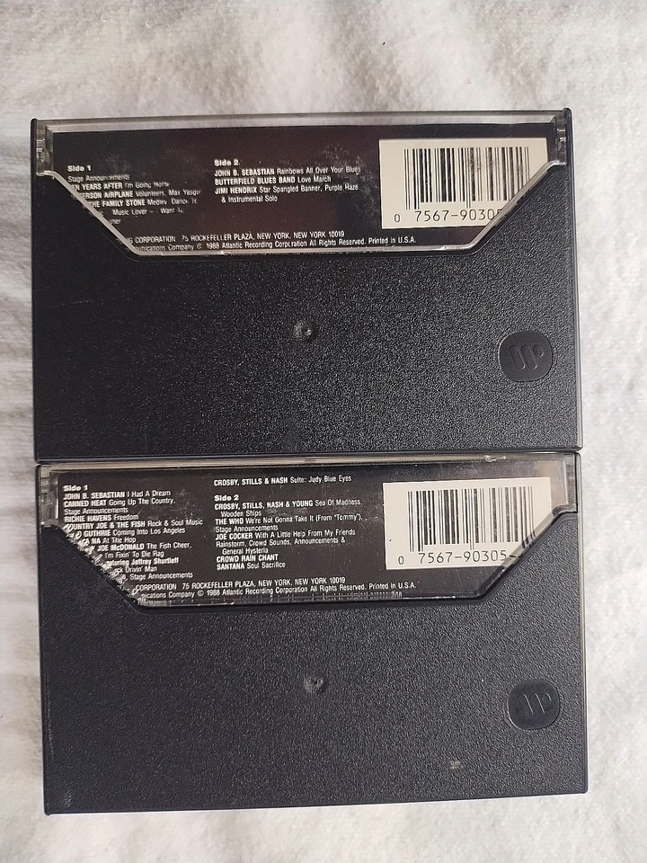 WOODSTOCK PART 1 & 2 - CASSETTE TAPES - MUSIC FROM THE ORIGINAL SOUNDTRACK  - Image 3 of 4