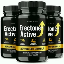 (3 Pack) Erectone+ Active for Men, Erectone Plus Active Advanced Male Support