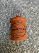 Henry Watson Pottery Terracotta Peppercorns Spice Storage Jar Pot Canister