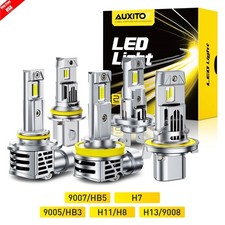 H4/H11/H13/H1/H7/9005/9006/9007 LED Headlight Bulbs Kit 6500K White Hi/Lo Beam