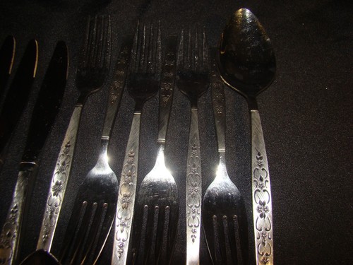16 pc WM Rogers Premier Stainless Oneida SPANADA Flatware Spoons, Forks, Knives - Picture 3 of 5