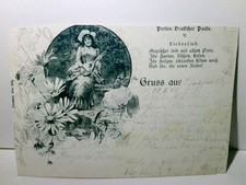 Gruss aus..., Perlen Deutscher Poesie. Alte Ansichtskarte / Postkarte / L 476286