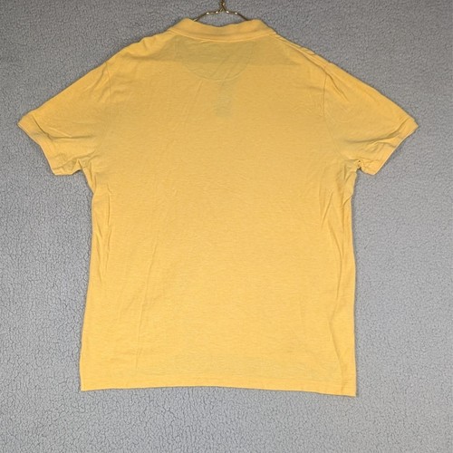 Penguin Polo Shirt Mens Extra Large Yellow Cotton Short Sleeve Embroidered Logo - Picture 4 of 6