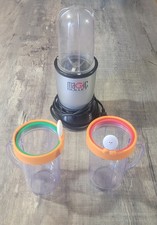 Magic Bullet Blender MB1001 With Cups Working EUC Smoothies Pur es