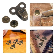 20 Pcs Shoe Repair Rivets Man Boot Buckle Hook Replacements Kits