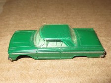 VINTAGE AURORA 1353 '63 FORD FAIRLANE HO SLOT CAR BODY - GREEN, LT GREEN, GREEN