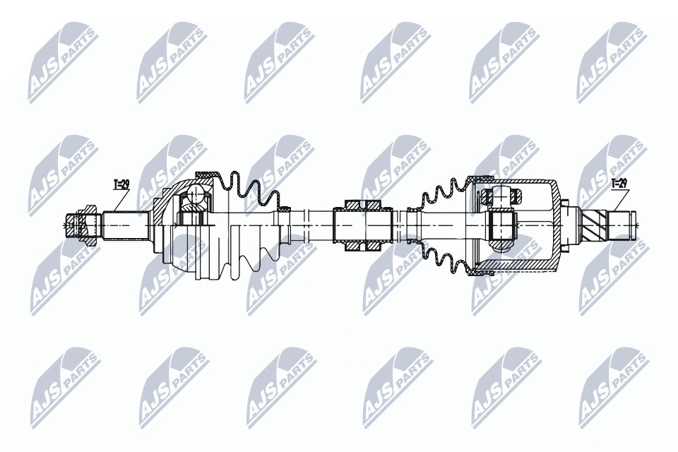 Nty Driveshaft For Nissan Murano 3.5 4Wd 03-08 /Front,Left,Atm Cvt - Image 6