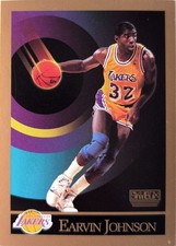 Magic Johnson #138 1990 Skybox NBA Basketball Trading Card Los Angeles Lakers