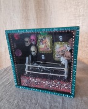 Day Of The Dead Shadow Box Skeletons Boxing Mexico Folk Art Dia De Los Muertos