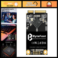 256GB mSATA SSD Mini SATA III 6Gb/s Internal Solid State Drive, High Speed 3D NA