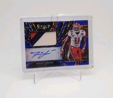 ISAIAH SIMMONS 2020 Select 61/75 Blue 3 Color Patch Autograph Rookie Chronicles 