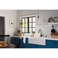 Moen Edwyn 1-Handle Pull-Down Kitchen Faucet with Soap Dispenser Matte Black