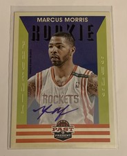 2012-13 Panini Past & Present Marcus Morris #245 Autograph Rookie Card. rookie card picture