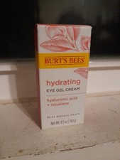 Burt's Bees Hydrating Eye Gel Cream Hyaluronic Acid  Squalane 0.5 oz