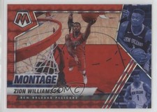 2020-21 Panini Mosaic Montage Red Mosaic Prizm Zion Williamson #22 3hd
