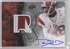 2010 Exquisite Collection Rookie Signature 17/120 Damian Williams Patch Auto 2k0