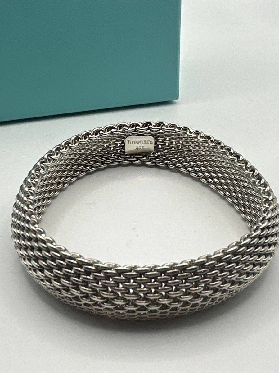 Tiffany & Co Sterling Silver Somerset Flexible Mesh Weave